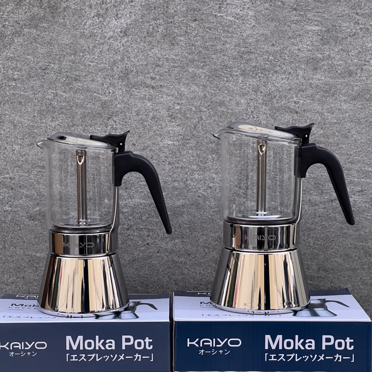 Ấm pha cà phê Kaiyo Moka Pot dung tích 160ml - 2 cups